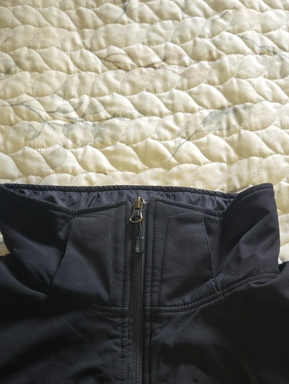 The North Face Maroon and Black Softshell Jacket